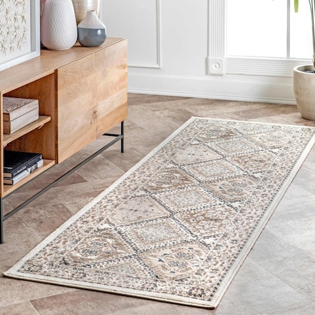 Nuloom Becca Traditional Tiled Area Rug 2ft 6in x 10ft OWMN04A-26010